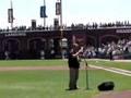 Peter Daldry singing National Anthem@SF Giants game 7.01.07