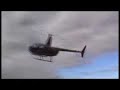 Robinson R44 and Piper Warrior having fun