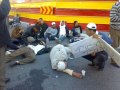 Politie Marokko versus betogers