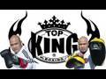 Top King Yellow / Back Thai Kicking Pads Pro Curved - Buckle