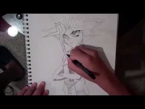 how to draw yugi