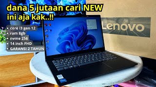 Laptop 5 Jutaan Terbaik 2024 Lenovo V14 G3 Intel Core i3 gen 12 ram8gb SSD Nvme 256 Bisa di UPGRADE