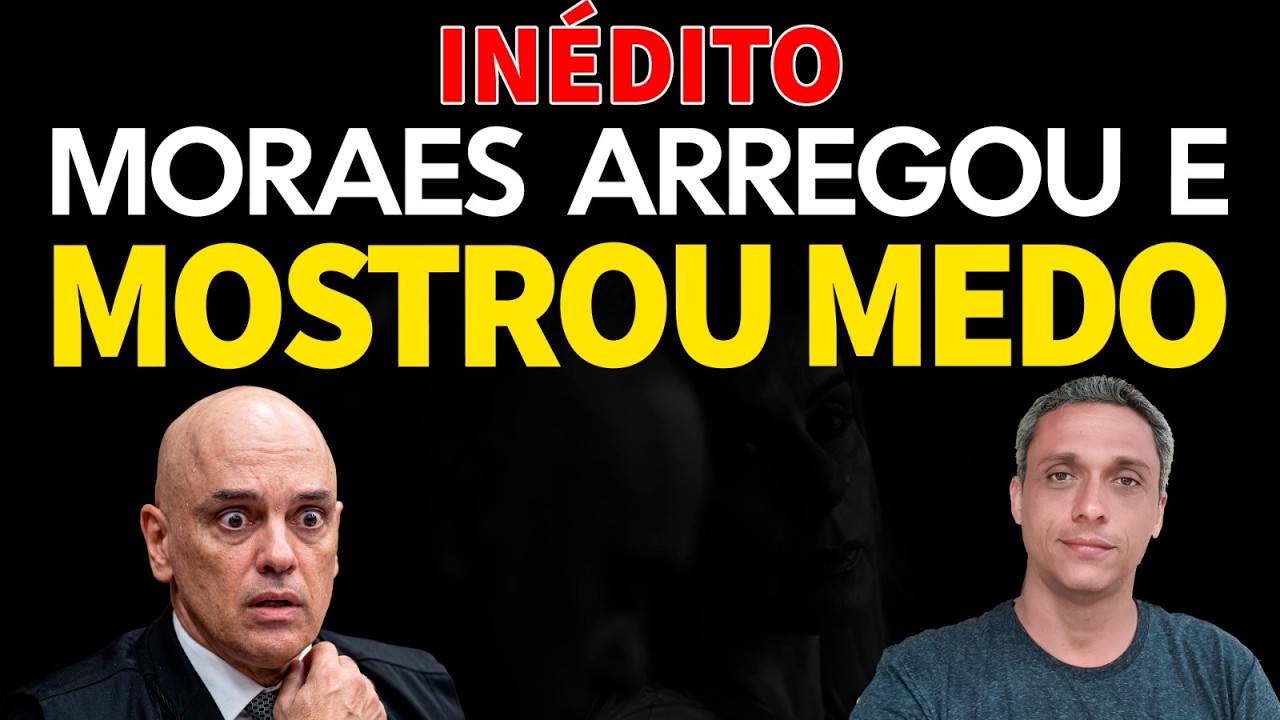 MORAES ARREGOU! É a primeira vez que Moraes mostra medo e insegurança