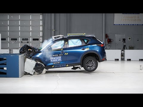 2021 mazda cx 5 updated moderate overlap front iihs crash test