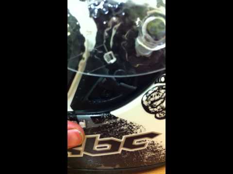 how to remove kbc helmet visor