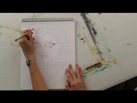how to draw egyptian