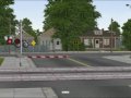 Metrolink in a suburban area.