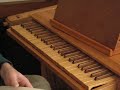 Michael Dunn practising on my organ