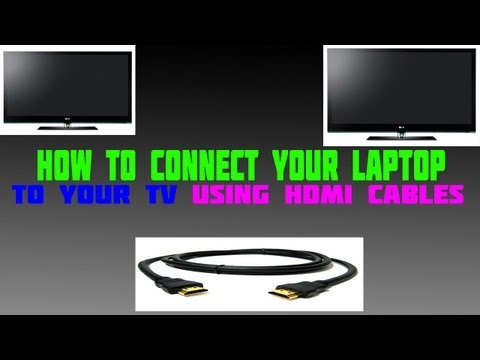 how to connect laptop to tv hdmi