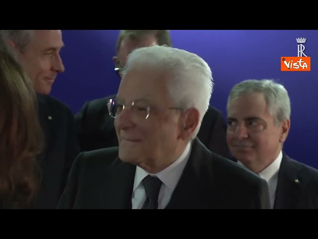 Mattarella al 150esimo anniversario del risparmio postale al Centro Congressi "La nuvola"