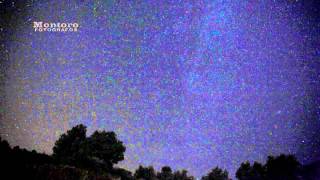 Timelapse stars rain (perseidas) with Canon 5D Mark II full HD.