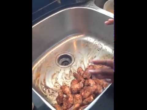 how to clean sink after raw chicken