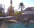 kick catch into pool