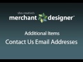 Merchant Designer Module: Additional Items - Contact Us Email Addresses: Miva Merchant