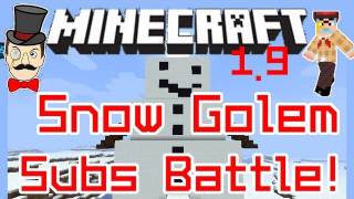 Minecraft Clay Soldiers - Snow Golem Battle ! v3.6 Subs Arena Match #54!