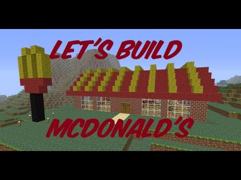 how to make a mcdonalds m in minecraft