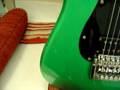 1985 Fender Stratocaster humbuckers, MIJ Metalflake Green