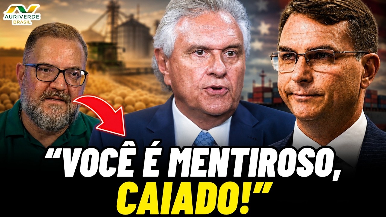 Caiado acusa Flávio sobre o tarifaço e é chamado de mentiroso!