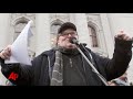 Michael Moore Rallies Wis. Pro-Union Protesters
