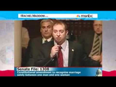 MN State Rep. Steve Simon and marriage amendment on Rachel Maddow