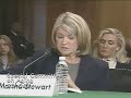 Martha Testifies Before Senate