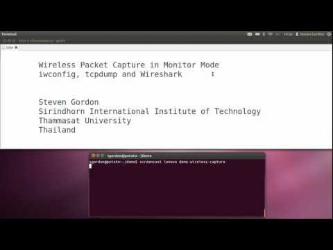 Wireless Packet Capture with iwconfig and tcpdump