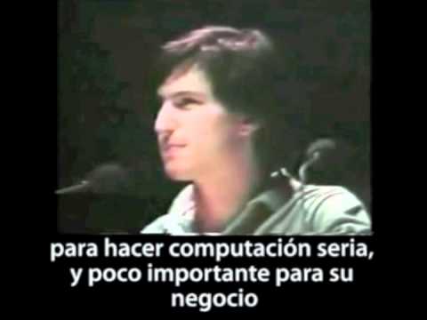 macintosh - Subtitulo español, Steve Jobs cuenta una breve história de apple hasta llegar a la macintosh, el verdadero enemigo en ese momento era Bill Gates, quien le ro...