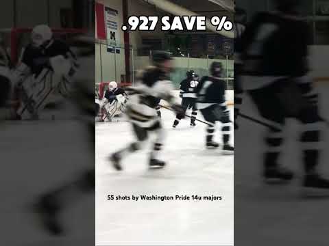 Newark Ironbound 14u AAA vs Washington Pride AAA 11/23/24…55 shots-.927% saves 🔥