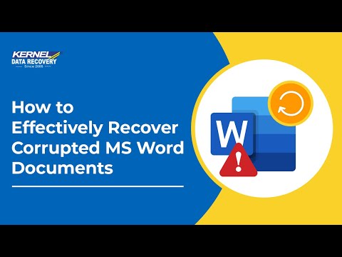 how to recover ms word file