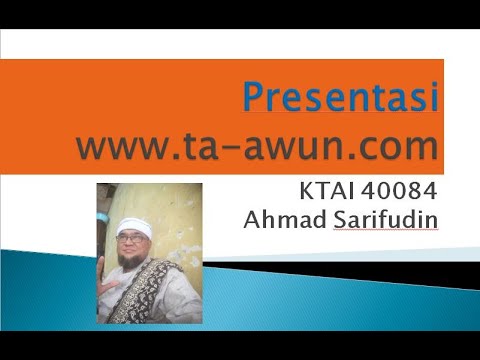 Presentasi Solusi Lunas Hutang Ta'awun bersama Ust Ahmad Sarifudin KTAI 40084