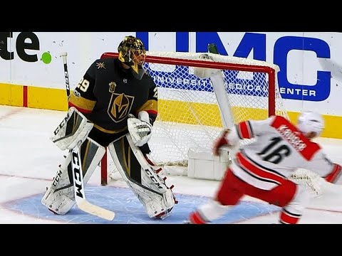 Video: Puck hits Marcus Kruger’s stick, finds way past Marc-Andre Fleury