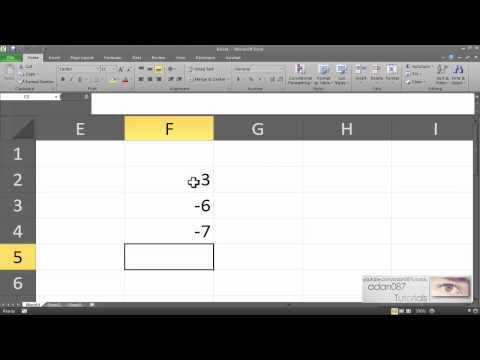 how to set absolute value in excel