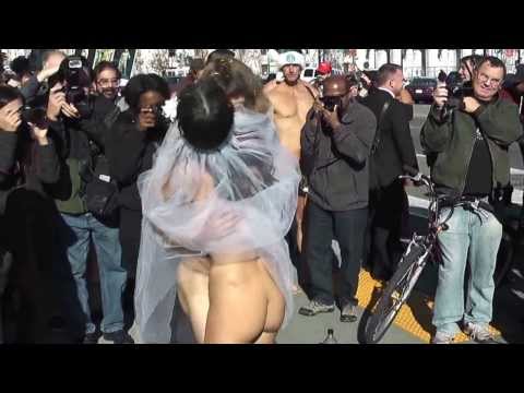 nude - www.MyNakedTruth.TV Nudist activists Gypsy Taub and Jaymz Smith got married in the nude on the steps of the San Francisco City Hall on December 19, 2013, in ...