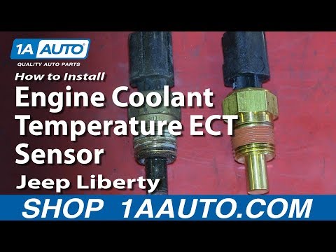 How To Install Replace Engine Coolant Temperature ECT Sensor 2002-06 Jeep Liberty
