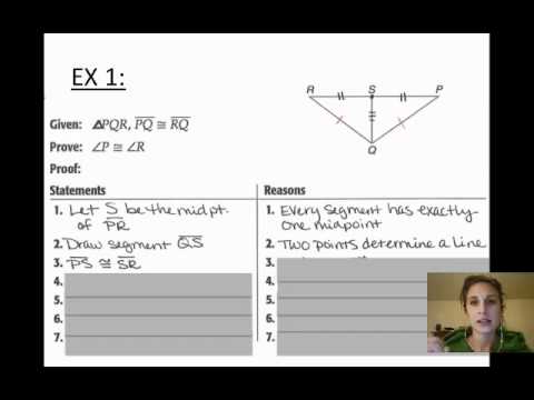 how to prove that a triangle is isosceles