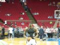 HEDO TURKOGLU HITS PATRICK EWING IN THE NUTS WHILE DWIGHT HOWARD SHOOTS FREE THROWS TOO FUNNY!!