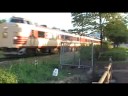 JR江原駅を発車する特急北近畿