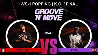 Omni vs Creesto – Groove’N’Move Popping Battle 2024 Final