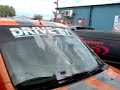 Geoff smashing his windscreen in bassrace ! Geoff smashing his windscreen in bassrace !