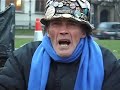 brian haw has staged a peace protest on london's parliament square since june 2001, trying to change britain's policy on iraq. this is his christmas message.