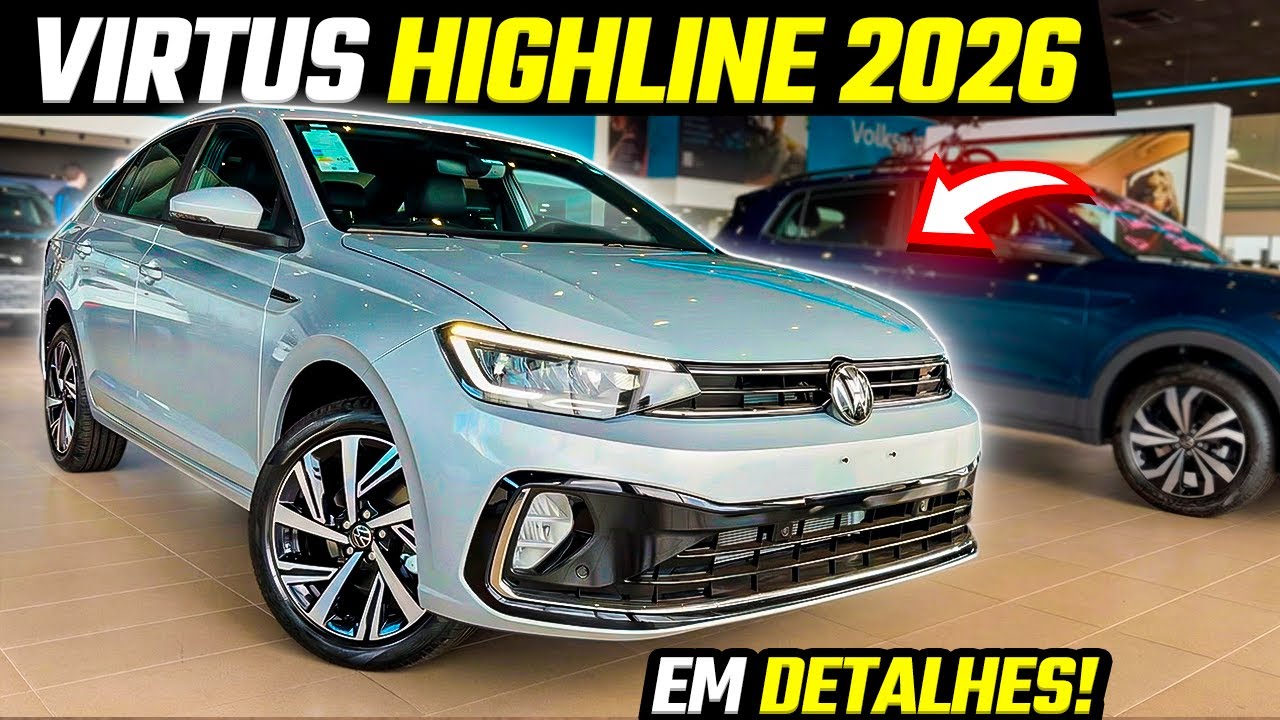 AVALIAÇÃO NOVO VIRTUS HIGHLINE 2026 - FICOU MAIS COMPLETO