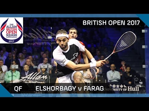 Squash: ElShorbagy v Farag - British Open 2017 QF Highlights