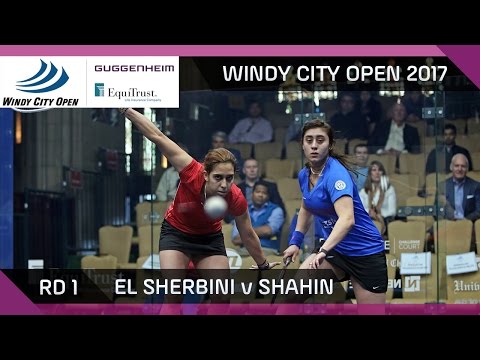 Squash: El Sherbini v Shahin - Windy City Open 2017 Rd 1 Highlights