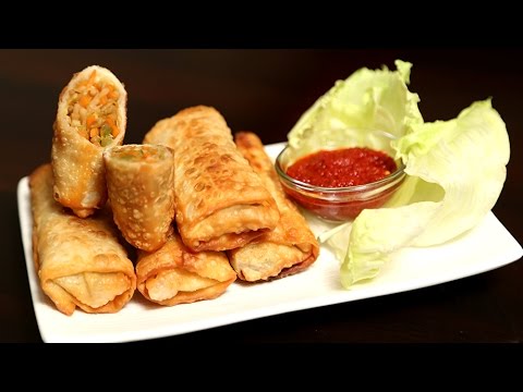 Veg Spring Roll | Quick Easy To Make Crispy Snack Recipe | Ruchi’s Kitchen