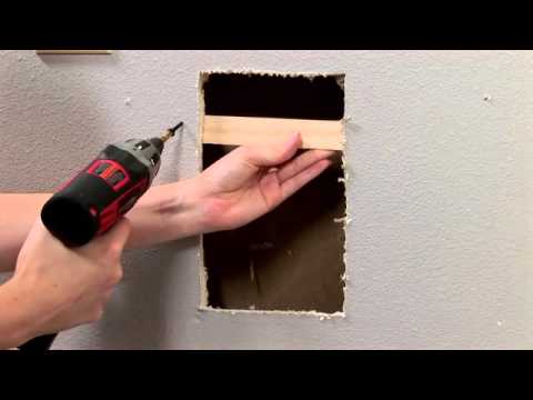 how to patch very large hole in drywall