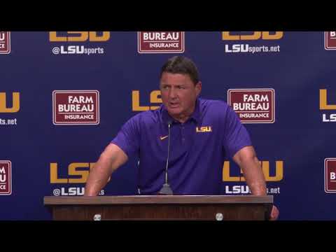 Video: Ed Orgeron's Full Press Conference From Tuesday, September 5th