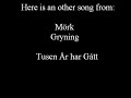 M�rk Gryning - Tusen �r har G�tt