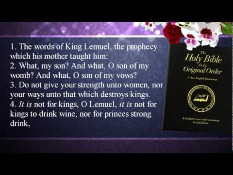 churchathome - Fred Coulter narrates the book of Proverbs from the Faithful Version translation. http://www.restoringtheoriginalbible.com/ http://www.churchathome.org/prove...