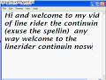 Line rider nose manuling
