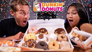 We Ordered EVERYTHING We Wanted At Dunkin Donuts!